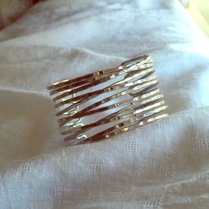 Cookie Lee Hammered Cuff Bracelet